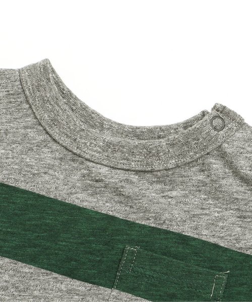 BREEZE（ブリーズ）の「3色2柄ロゴTシャツ（Tシャツ/カットソー・キッズ・ブラック/グレー/キナリ・80/90/100/110/120/130/140）」の17枚目の写真