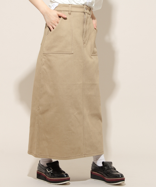 apres jour（アプレジュール）の「ステッチナロースカートZOZOTOWN限定アイテム】（スカート・レディース・ブラック/オフホワイト/ベージュ/カーキ・フリー）」の10枚目の写真