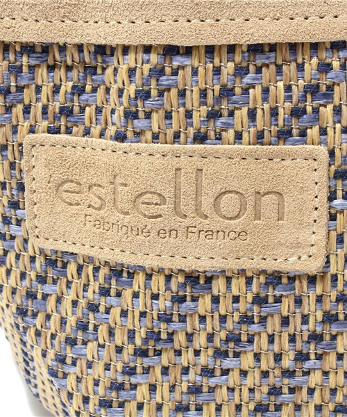 LIVETART（リヴェタート）の「ESTELLON/ ラフィア切替バッグ(M)（トートバッグ・レディース・インディゴブルー/ベージュ・FREE）」の7枚目の写真
