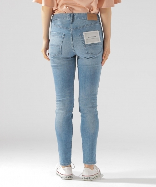 BAYFLOW（ベイフロー）の「ベーシックスキニーデニム 18AW（デニムパンツ・レディース・チャコール/サックスブルー/インディゴブルー/ブラック/ダークブルー・24inch/22inch/26inch/23inch/25inch）」の21枚目の写真