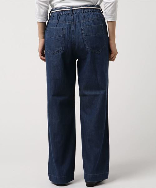 LBC（エルビーシー）の「6.1ozワイドストレートデニム（デニムパンツ・レディース・ネイビー/ブルー・M/L）」の4枚目の写真