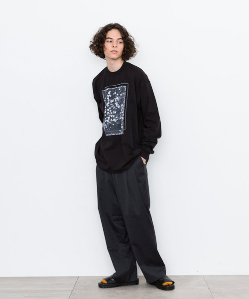 CLANE HOMME】EX.FLOWER PRINT LONG TEE/別注フラワープリント