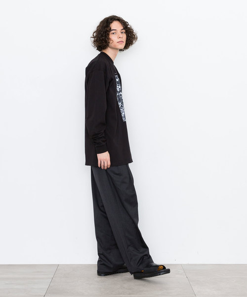 CLANE HOMME】EX.FLOWER PRINT LONG TEE/別注フラワープリント