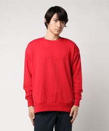 ビッグシルエットサイドジップクルーネックスウェットトレーナー