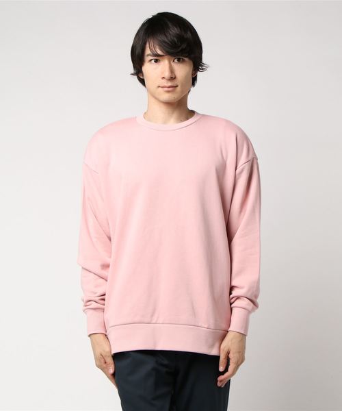 STYLEBLOCK（スタイルブロック）の「ビッグシルエットサイドジップクルーネックスウェットトレーナー（スウェット・メンズ・ピンク/ベージュ/レッド/グレー/ブラック/ホワイト・M/L）」の6枚目の写真