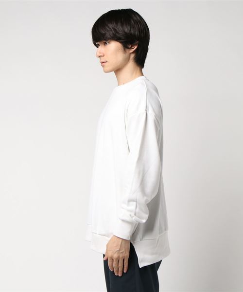 STYLEBLOCK（スタイルブロック）の「ビッグシルエットサイドジップクルーネックスウェットトレーナー（スウェット・メンズ・ピンク/ベージュ/レッド/グレー/ブラック/ホワイト・M/L）」の7枚目の写真