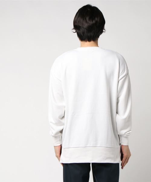 STYLEBLOCK（スタイルブロック）の「ビッグシルエットサイドジップクルーネックスウェットトレーナー（スウェット・メンズ・ピンク/ベージュ/レッド/グレー/ブラック/ホワイト・M/L）」の8枚目の写真