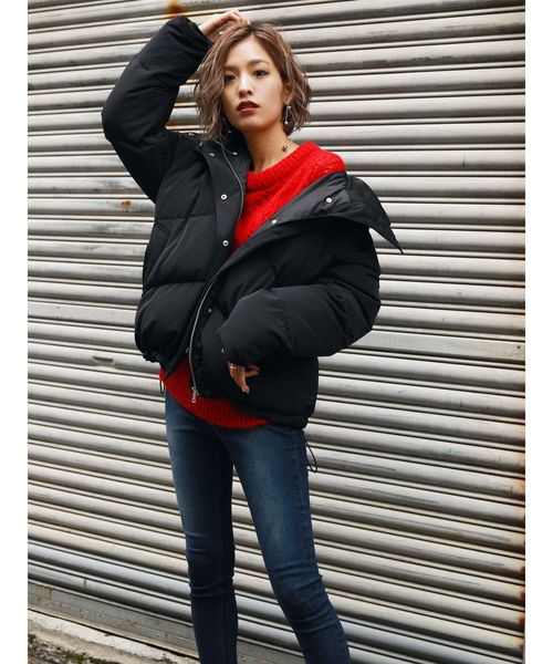 emoda ダウンジャケット 2024 楽天市場】【在庫処分】EMODA エモダ シェイプ パフ ダウン ブルゾン