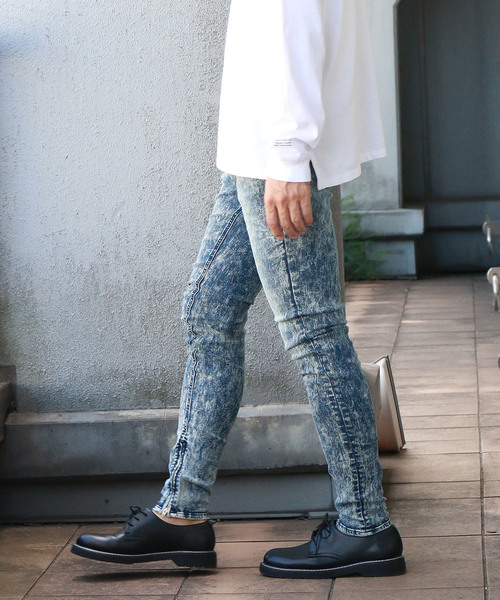 Confirm(コンファーム)の「Confirm / コンファーム スーパーストレッチスキニー(デニムパンツ・メンズ・ブラック/チャコールグレー/ブルー/サックスブルー・L/M)」の15枚目の写真