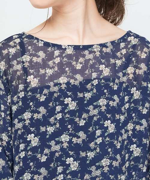 natural couture(ナチュラルクチュール)の「バルーン袖とろみブラウス(シャツ/ブラウス・レディース・ブラック/ベージュ/サックスブルー/ネイビー/グリーン・FREE)」の17枚目の写真