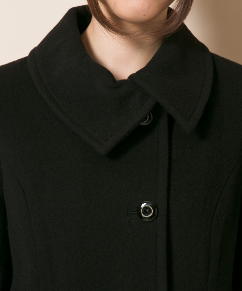 ANY SIS（エニィスィス）の「ソフトウールモッサ　コート（ピーコート・レディース・ブラック系/ブラウン系/ベージュ系/オレンジ系・1/2/3）」の7枚目の写真