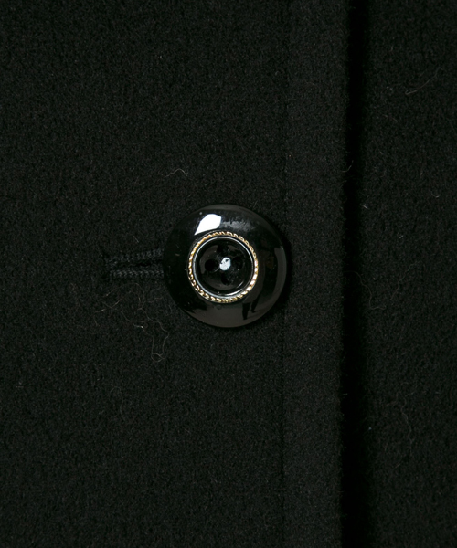 ANY SIS（エニィスィス）の「ソフトウールモッサ　コート（ピーコート・レディース・ブラック系/ブラウン系/ベージュ系/オレンジ系・1/2/3）」の9枚目の写真