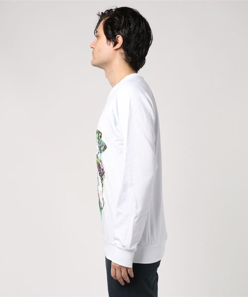 Tract(トラクト)の「GRAFFITI LOTUS(スウェット・メンズ・ホワイト・MEDIUM/LARGE/X-LARGE/X-SMALL/SMALL)」の2枚目の写真