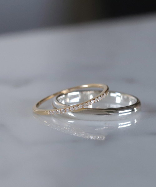 Toi et Moi・ペアリング[ciel-シエル-(空)][メンズ]（リング）｜SIENA ROSE（シエナロゼ）