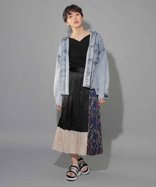 PAGEBOY（ページボーイ）の「リブハートネックロングスリーブ（Tシャツ/カットソー・レディース・ホワイト/ブラック/ピンク/ライトベージュ・FREE）」の17枚目の写真