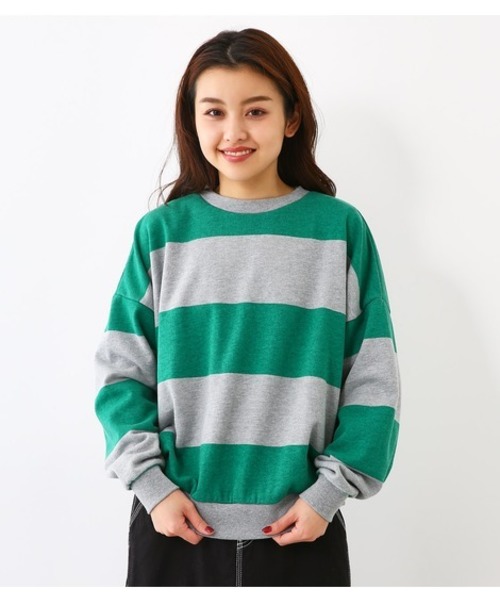 Rodeo Crowns Wide Bowl ロデオクラウンズワイドボウル の 太ボーダー スウェット トップス スウェット Wear