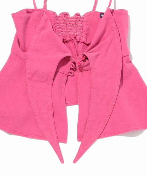Levi's Made & Crafted(リーバイスメイドアンドクラフテッド)の「LEVI'S(R) MADE & CRAFTED(R) SENORITA TOP PINK PEACOCK(キャミソール・レディース・レッド・S/XS)」の6枚目の写真