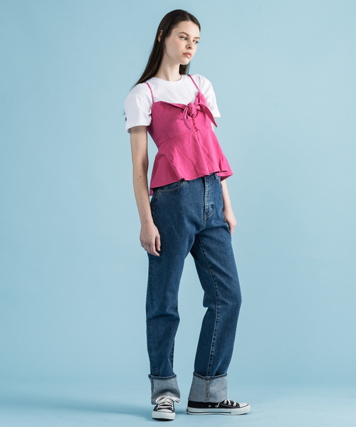 Levi's Made & Crafted(リーバイスメイドアンドクラフテッド)の「LEVI'S(R) MADE & CRAFTED(R) SENORITA TOP PINK PEACOCK(キャミソール・レディース・レッド・S/XS)」の9枚目の写真