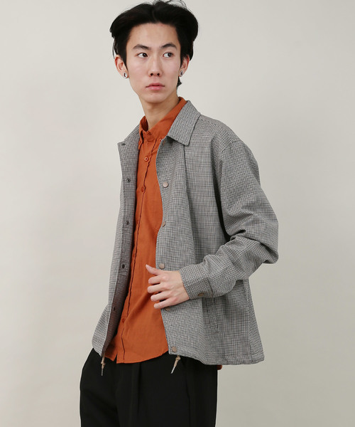 Rocky Monroe(ロッキーモンロー)の「TRコーチジャケット(ブルゾン・メンズ・ブラック/ベージュ/ネイビー/グレー/グレー系その他/グレー系その他2・M/L/XL)」の3枚目の写真