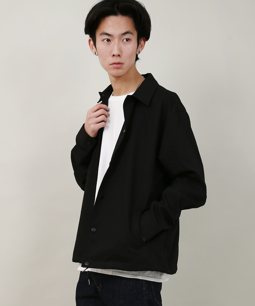 Rocky Monroe(ロッキーモンロー)の「TRコーチジャケット(ブルゾン・メンズ・ブラック/ベージュ/ネイビー/グレー/グレー系その他/グレー系その他2・M/L/XL)」の1枚目の写真
