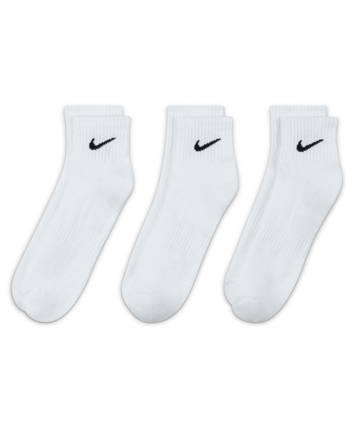 NIKE（ナイキ）の「NIKE ナイキ エブリデイ クッション アンクル トレーニングソックス (3足) / U NK EVERYDAY CUSH ANKLE 3PR sx7667-100【SP】（ソックス/靴下・メンズ・ホワイト・23-25/25-27/27-29）」の7枚目の写真