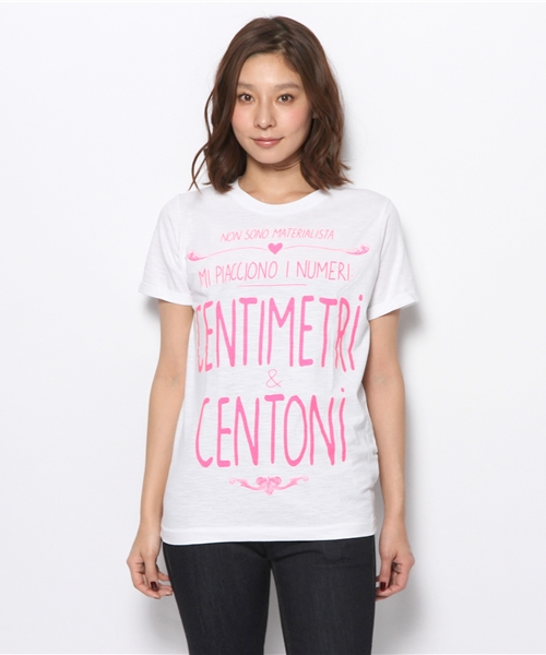 PLST(プラステ)の「Happiness is a 10$ tee カットソー(Tシャツ/カットソー・レディース・ホワイト・SMALL)」の6枚目の写真