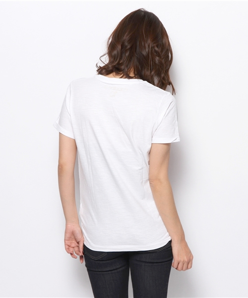 PLST(プラステ)の「Happiness is a 10$ tee カットソー(Tシャツ/カットソー・レディース・ホワイト・SMALL)」の8枚目の写真