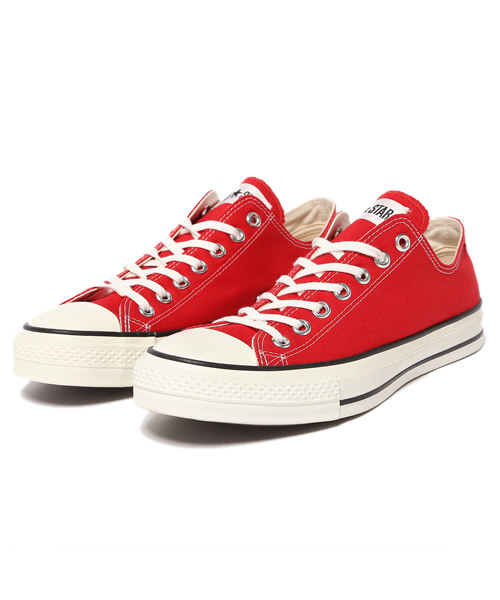 CONVERSE（コンバース）の「日本製 コンバース オールスター ジャパン CONVERSE ALLSTAR J OX（スニーカー・メンズ・ブラック/レッド/ホワイト・28cm/26cm/27cm/29cm/27.5cm/26.5cm）」の3枚目の写真