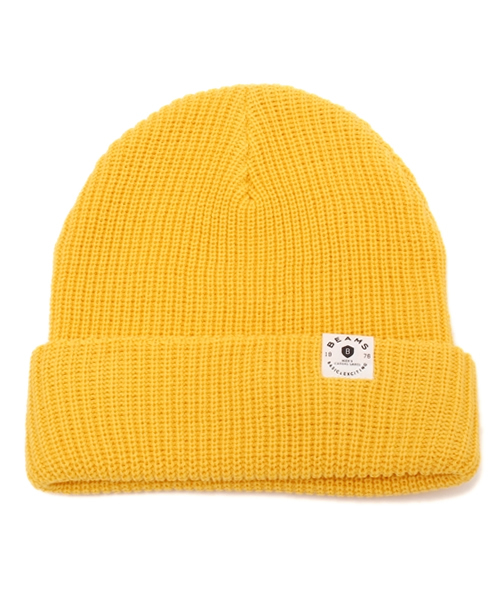 BEAMS(ビームス)の「○BEAMS / SL アクリル ワッチキャップ(ニットキャップ/ビーニー・メンズ・オレンジ/イエロー/ブルー系その他/ネイビー・ONE SIZE)」の3枚目の写真