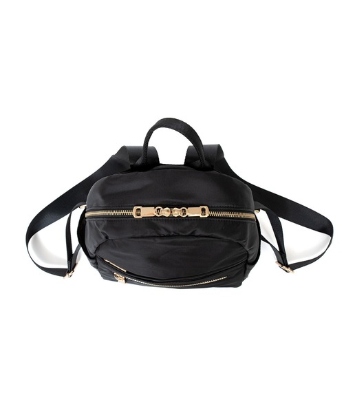 VitaFelice（ヴィータフェリーチェ）の「10ポケットナイロンミニリュック（バックパック/リュック・レディース・グレー/ブラック/モカ・FREE）」の9枚目の写真