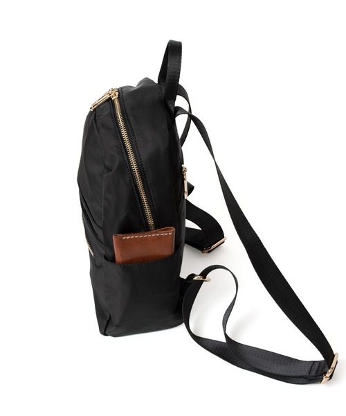 VitaFelice（ヴィータフェリーチェ）の「10ポケットナイロンミニリュック（バックパック/リュック・レディース・グレー/ブラック/モカ・FREE）」の11枚目の写真