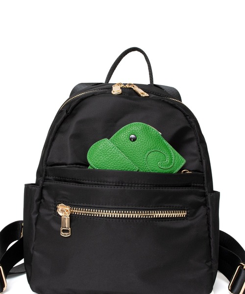 VitaFelice（ヴィータフェリーチェ）の「10ポケットナイロンミニリュック（バックパック/リュック・レディース・グレー/ブラック/モカ・FREE）」の13枚目の写真