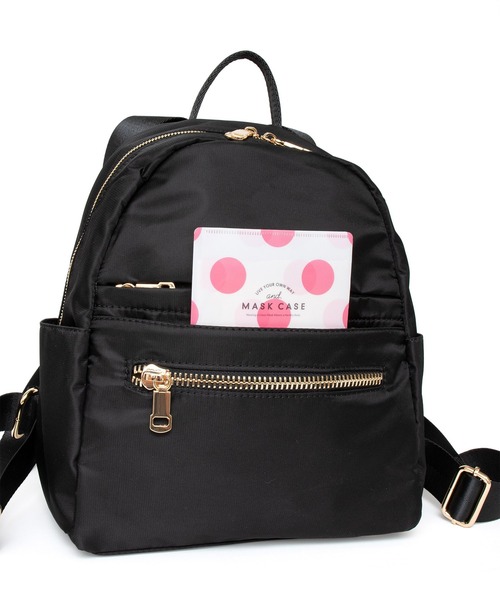 VitaFelice（ヴィータフェリーチェ）の「10ポケットナイロンミニリュック（バックパック/リュック・レディース・グレー/ブラック/モカ・FREE）」の15枚目の写真