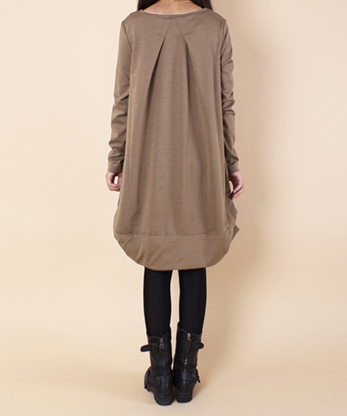 Amulet（アミュレット）の「コクーンシルエットワンピース（ワンピース・レディース・グリーン/ブラウン/グレー/ブラック・M/L/XL）」の15枚目の写真