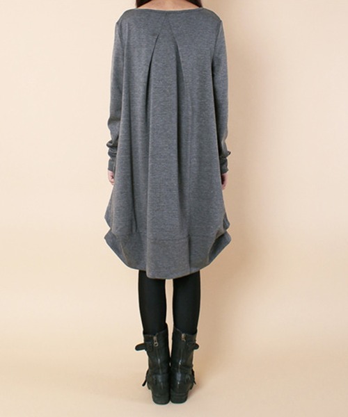 Amulet（アミュレット）の「コクーンシルエットワンピース（ワンピース・レディース・グリーン/ブラウン/グレー/ブラック・M/L/XL）」の13枚目の写真