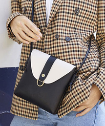 STYLEBLOCK | PUレザーバイカラーミニショルダーバッグ(ショルダーバッグ)