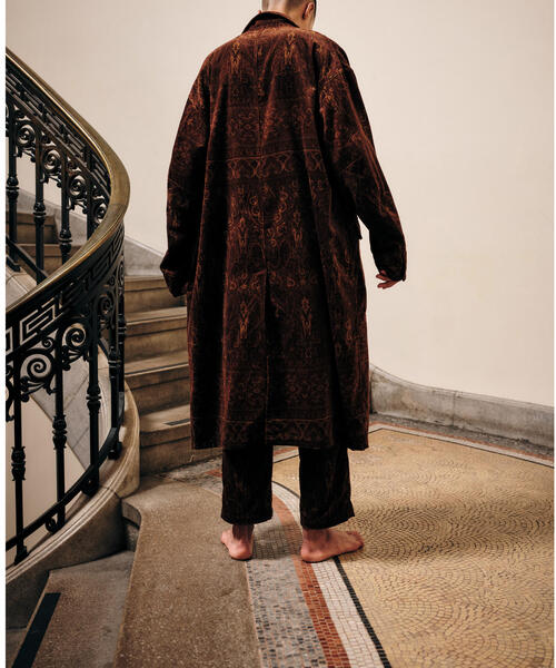 SMITH'S（スミス）の「＜SMITH’S AMERICAN × monkey time＞ PAISLY PRINT COAT/ワークコート（カバーオール・メンズ・ブラウン・LARGE/SMALL/MEDIUM）」の3枚目の写真