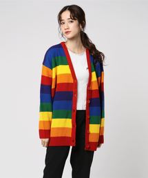 WC（ダブル シー）の「WC/レインボーニットカーディガン（カーディガン