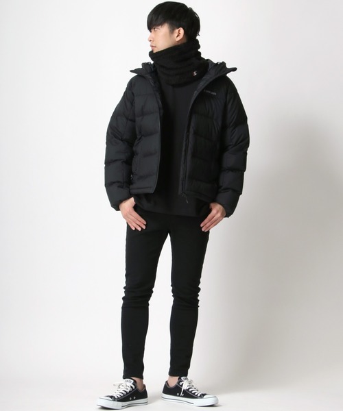 Champion(チャンピオン)の「Champion/チャンピオン ロゴ ワンポイント刺繍 ボアフリース ネックウォーマー/マフラー/レディース メンズ(ネックウォーマー/スヌード・メンズ・ブラック/ネイビー・FREE)」の4枚目の写真