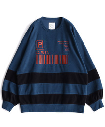 SHAREEF | CHECK VELOUR L/S PULL OVER(Tシャツ/カットソー)