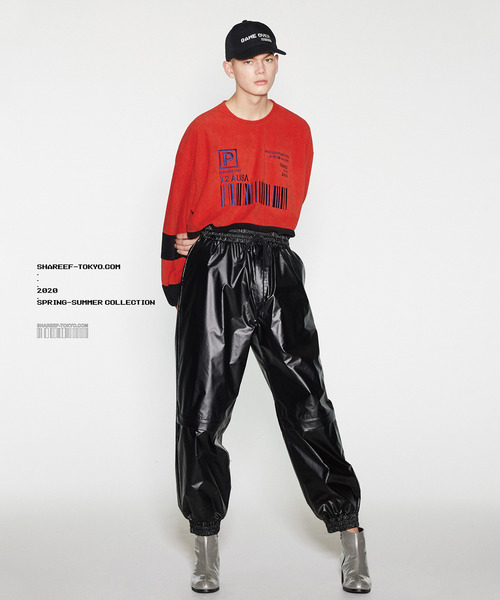 SHAREEF（シャリーフ）の「CHECK VELOUR L/S PULL OVER（Tシャツ/カットソー・メンズ・ブラック/ダークグリーン/ラベンダー/オレンジ・1/2/3）」の22枚目の写真