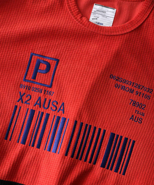 SHAREEF（シャリーフ）の「CHECK VELOUR L/S PULL OVER（Tシャツ/カットソー・メンズ・ブラック/ダークグリーン/ラベンダー/オレンジ・1/2/3）」の19枚目の写真