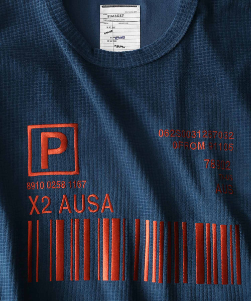 SHAREEF（シャリーフ）の「CHECK VELOUR L/S PULL OVER（Tシャツ/カットソー・メンズ・ブラック/ダークグリーン/ラベンダー/オレンジ・1/2/3）」の11枚目の写真