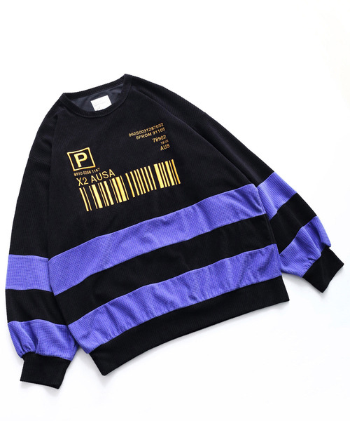 SHAREEF（シャリーフ）の「CHECK VELOUR L/S PULL OVER（Tシャツ/カットソー・メンズ・ブラック/ダークグリーン/ラベンダー/オレンジ・1/2/3）」の17枚目の写真