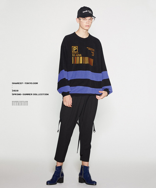 SHAREEF（シャリーフ）の「CHECK VELOUR L/S PULL OVER（Tシャツ/カットソー・メンズ・ブラック/ダークグリーン/ラベンダー/オレンジ・1/2/3）」の21枚目の写真
