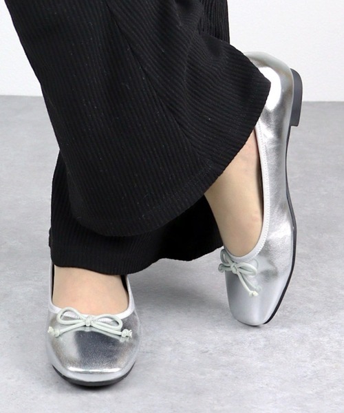 LibertyDoll（リバティードール）の「Liberty Doll / スクエアトゥフラット美脚バレエパンプス(1129)（バレエシューズ・レディース・ブラック/ベージュ/ブラック系その他/レオパード/シルバー/アイボリー/ベージュ系その他/グレイッシュベージュ/ゴールド/ブラック系その他2/ゴールド系その他/シルバー系その他・LL/SS/S/M/L/XL）」の8枚目の写真