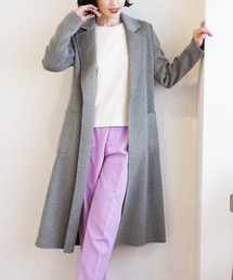[Filomo]カシミヤ100％ダブルフェイスガウンロングコート