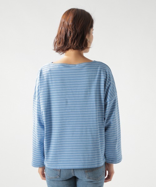 ORCIVAL（オーシバル）の「【ORCIVAL(オーシバル)】STRIPE BIGプルオーバー（Tシャツ/カットソー・レディース・ライトブルー/ブラック/ベージュ・FREE）」の15枚目の写真