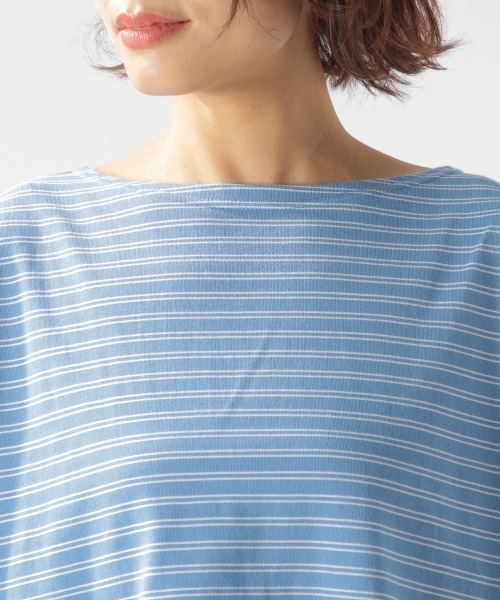 ORCIVAL（オーシバル）の「【ORCIVAL(オーシバル)】STRIPE BIGプルオーバー（Tシャツ/カットソー・レディース・ライトブルー/ブラック/ベージュ・FREE）」の16枚目の写真