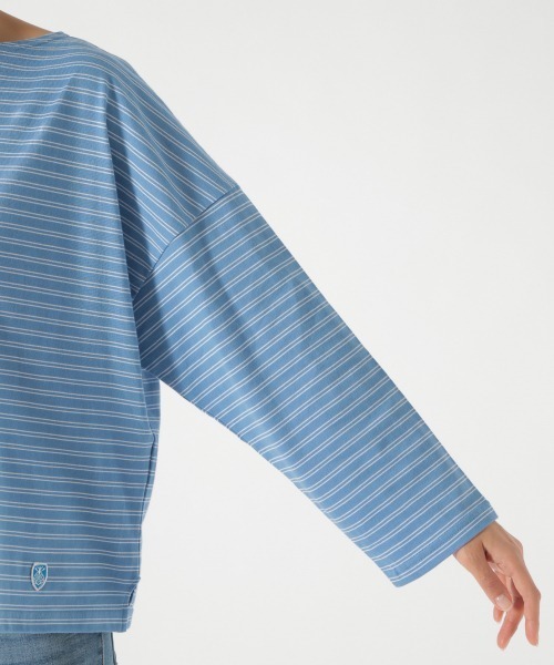 ORCIVAL（オーシバル）の「【ORCIVAL(オーシバル)】STRIPE BIGプルオーバー（Tシャツ/カットソー・レディース・ライトブルー/ブラック/ベージュ・FREE）」の18枚目の写真